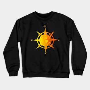 Compass rose with cardinal points Crewneck Sweatshirt